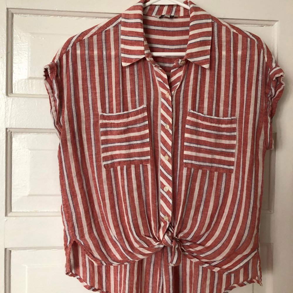 Lucky Brand Short-sleeved Button-down Shirt